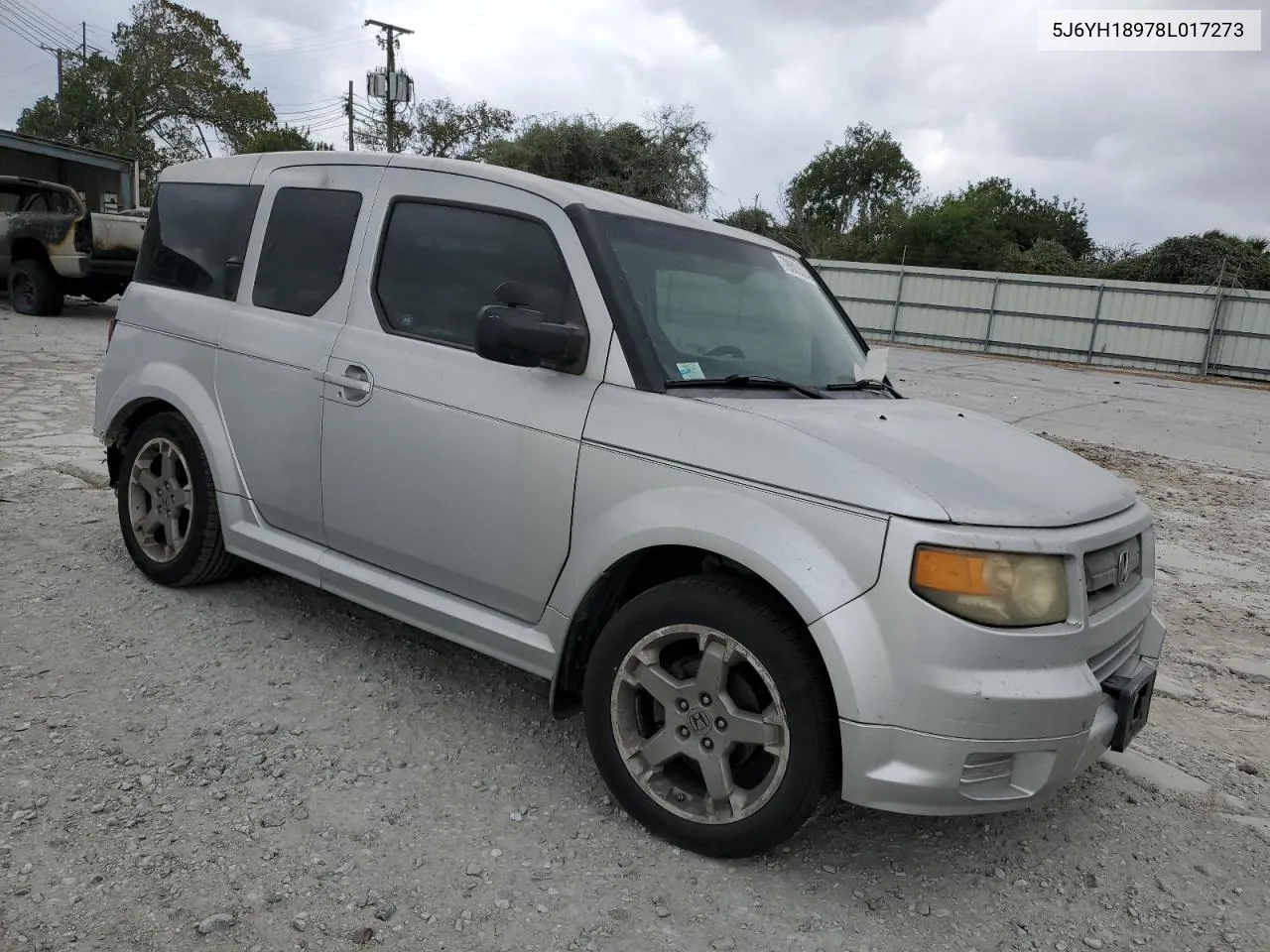 2008 Honda Element Sc VIN: 5J6YH18978L017273 Lot: 78503524