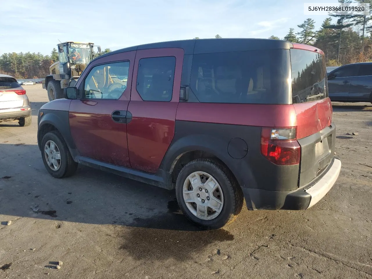 2008 Honda Element Lx VIN: 5J6YH28368L019520 Lot: 78931094