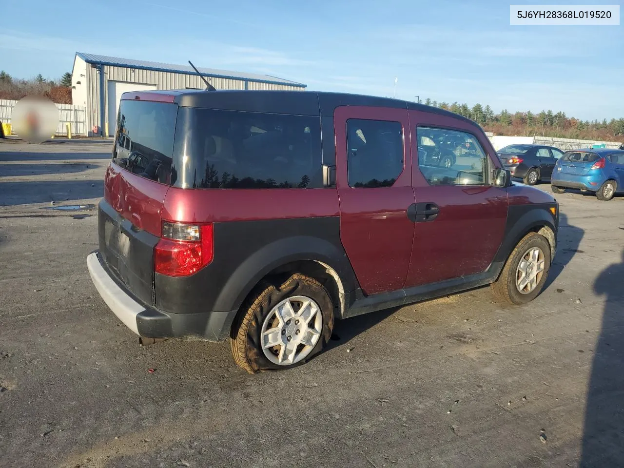 2008 Honda Element Lx VIN: 5J6YH28368L019520 Lot: 78931094