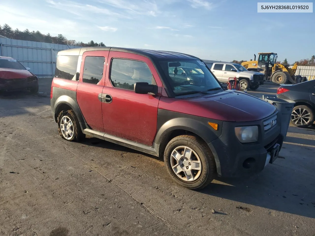 2008 Honda Element Lx VIN: 5J6YH28368L019520 Lot: 78931094