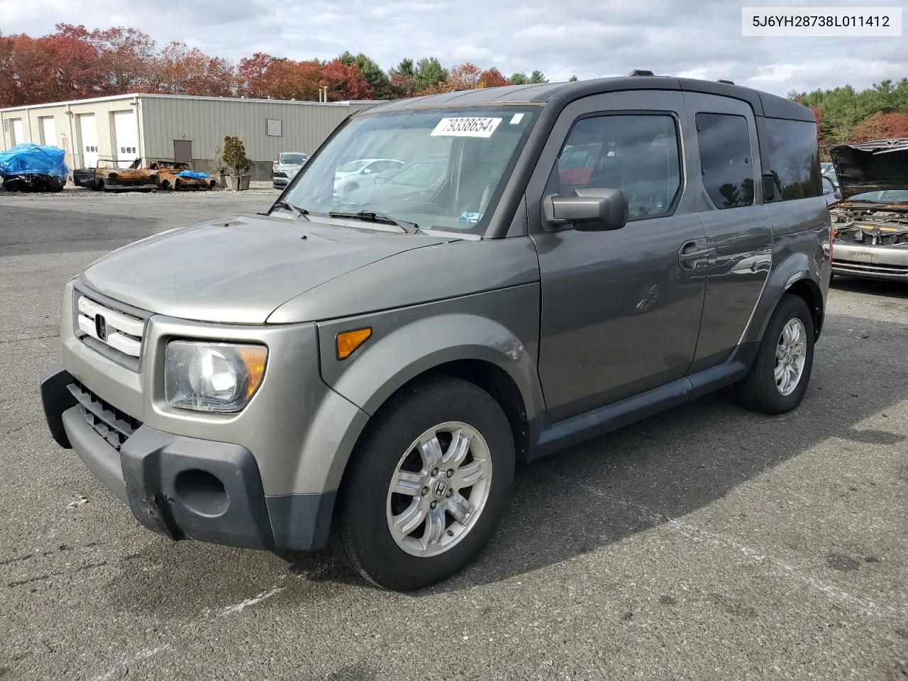 2008 Honda Element Ex VIN: 5J6YH28738L011412 Lot: 79338654