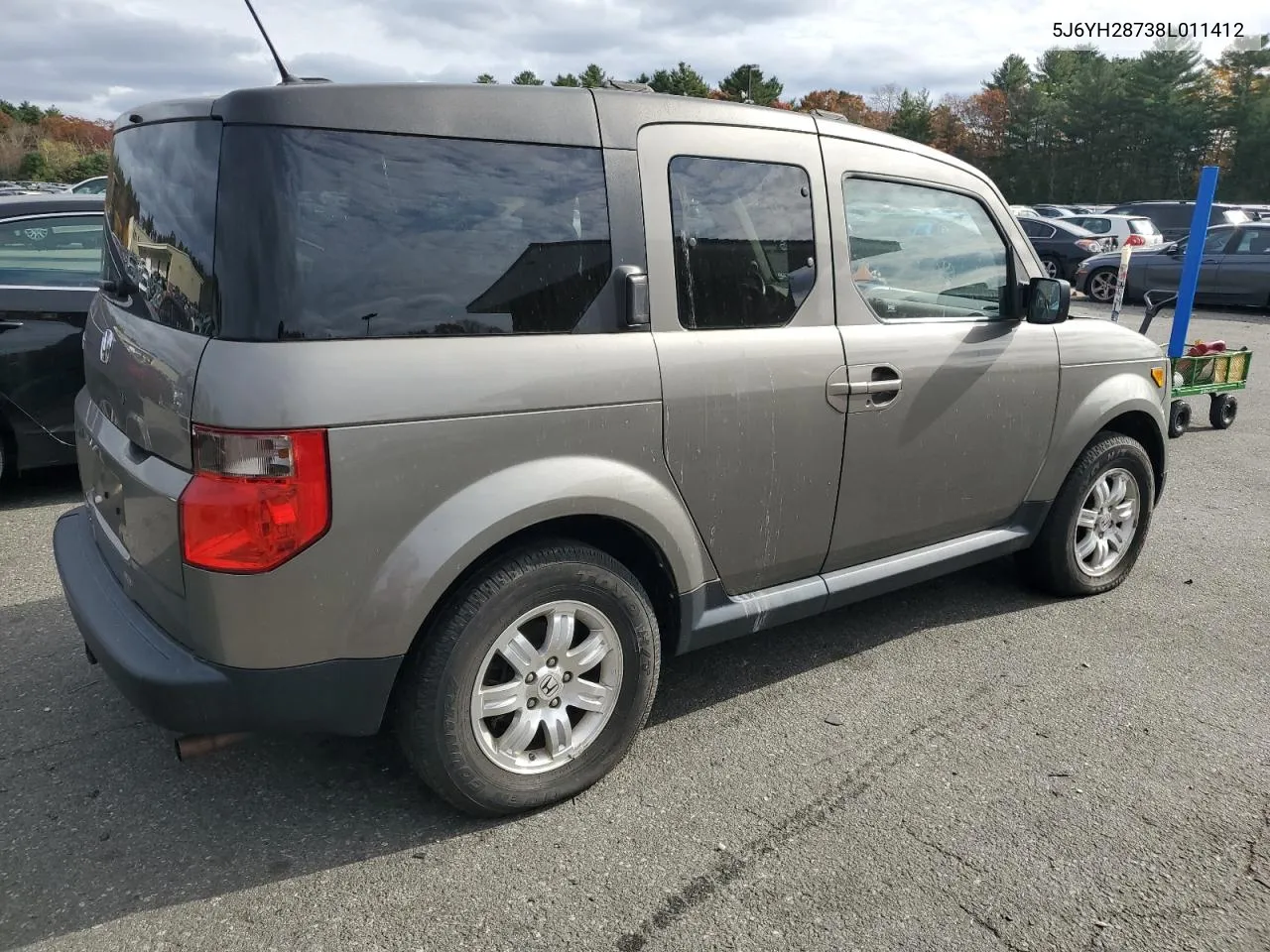 2008 Honda Element Ex VIN: 5J6YH28738L011412 Lot: 79338654