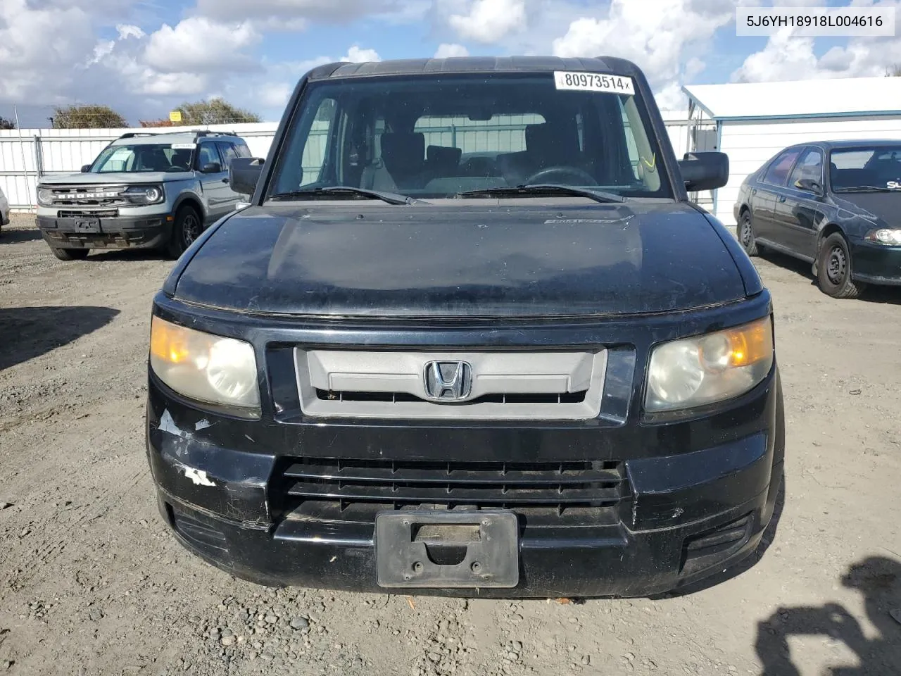 2008 Honda Element Sc VIN: 5J6YH18918L004616 Lot: 80973514