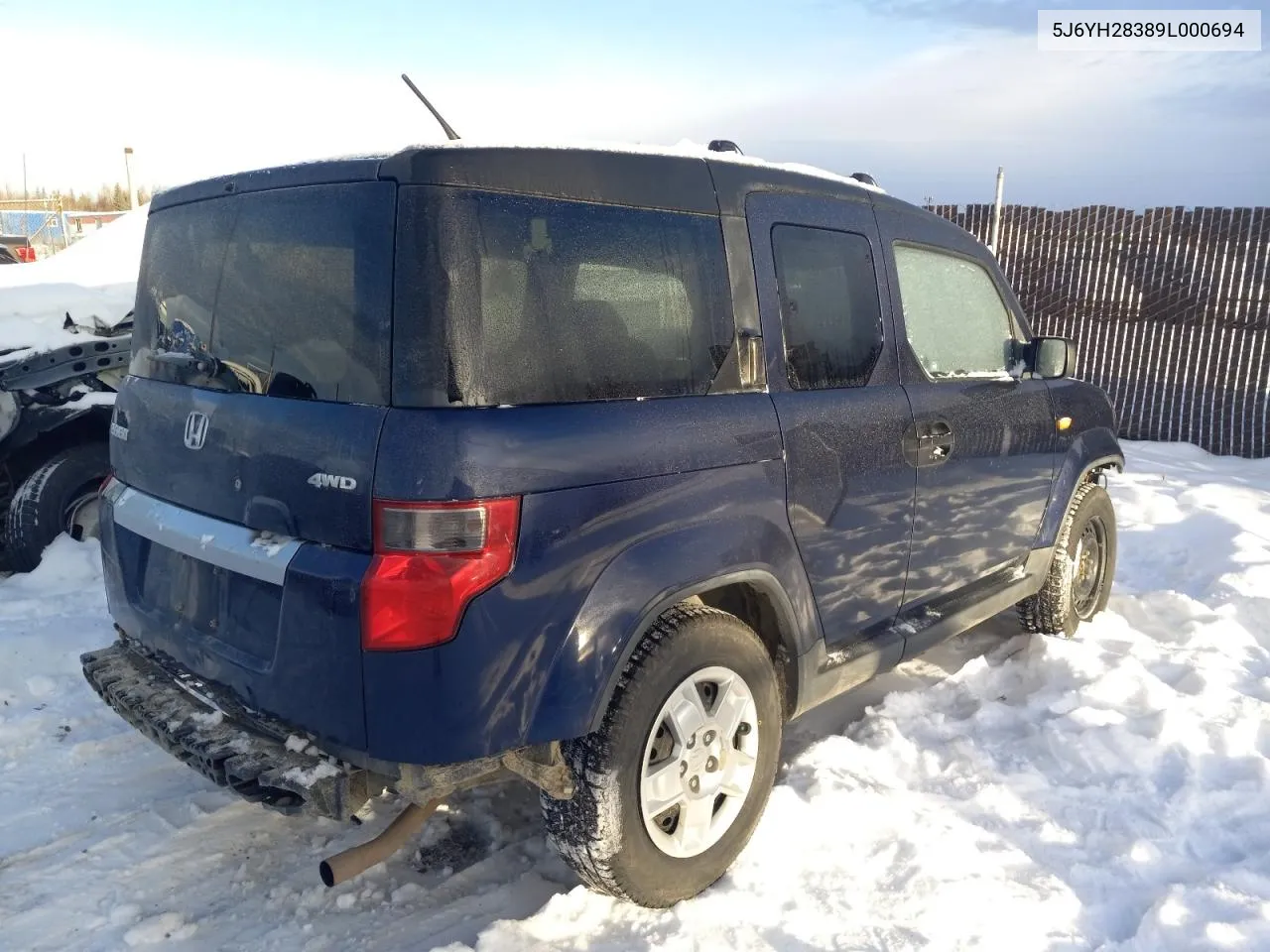 2009 Honda Element Lx VIN: 5J6YH28389L000694 Lot: 77620204