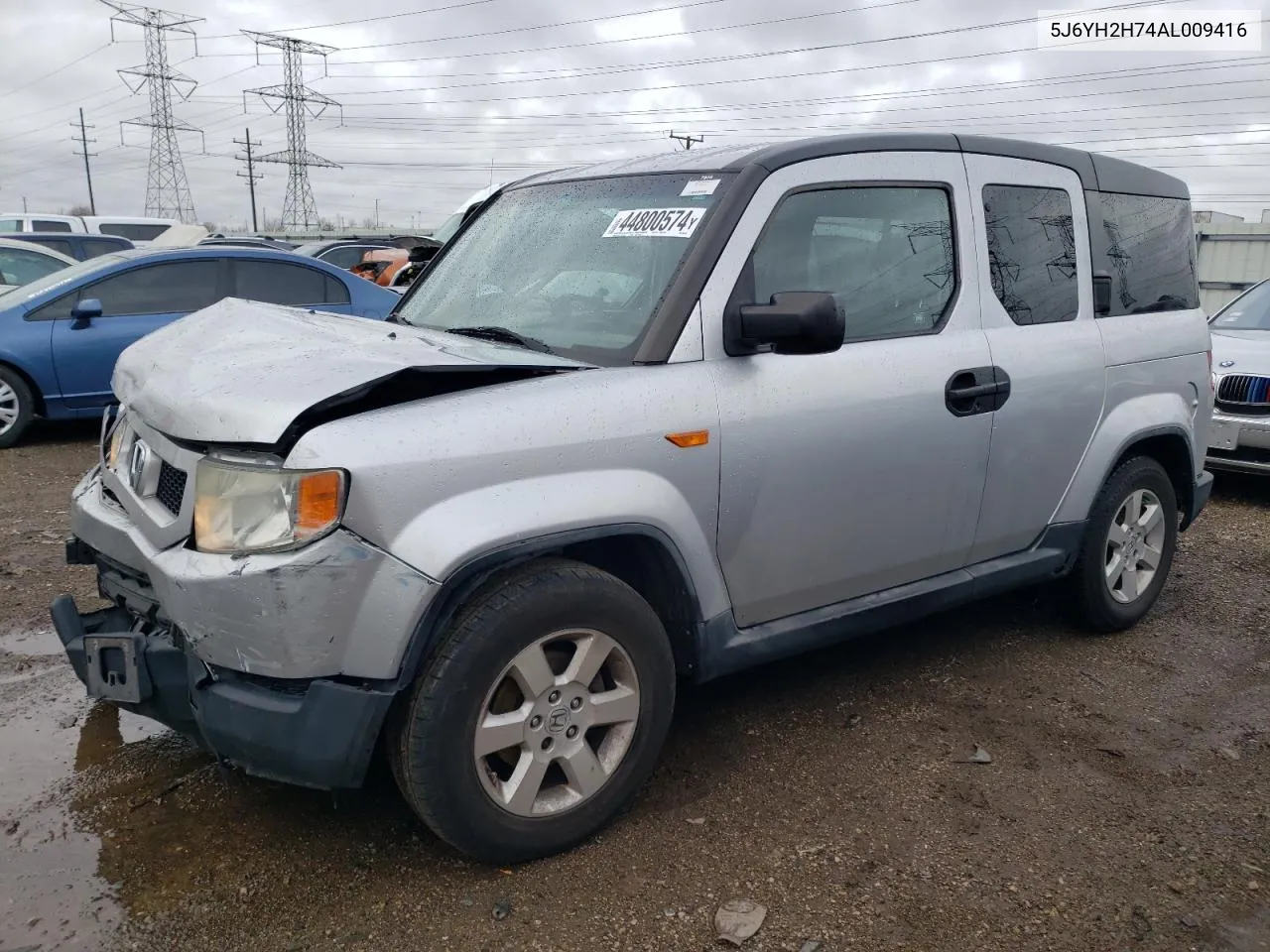 2010 Honda Element Ex VIN: 5J6YH2H74AL009416 Lot: 44800574