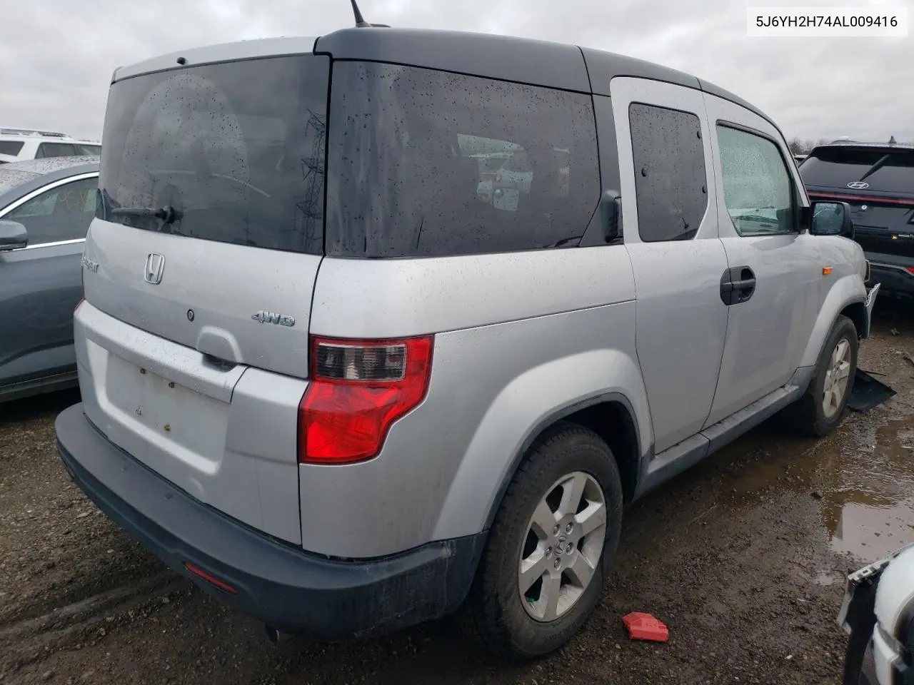 2010 Honda Element Ex VIN: 5J6YH2H74AL009416 Lot: 44800574