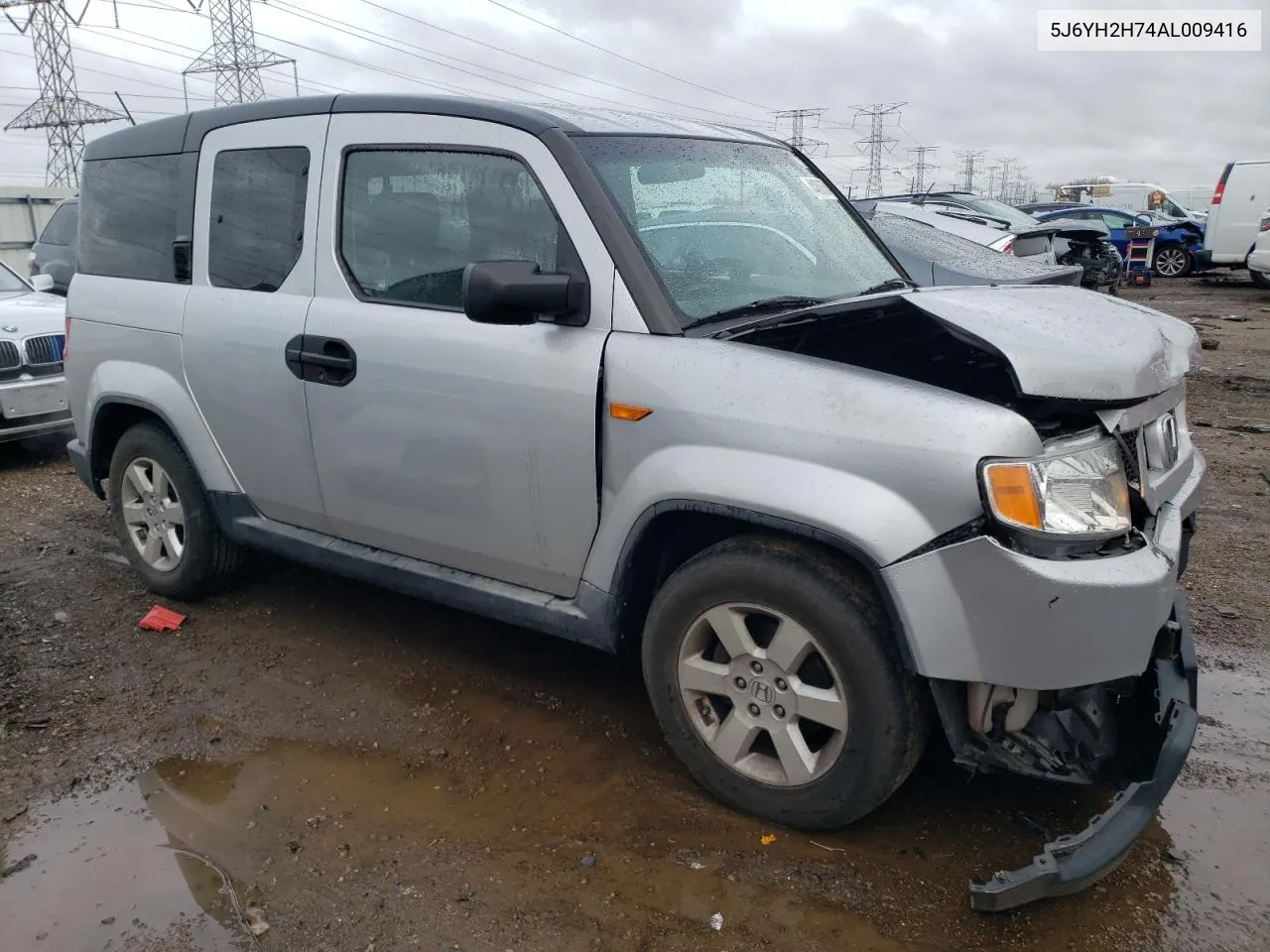 2010 Honda Element Ex VIN: 5J6YH2H74AL009416 Lot: 44800574