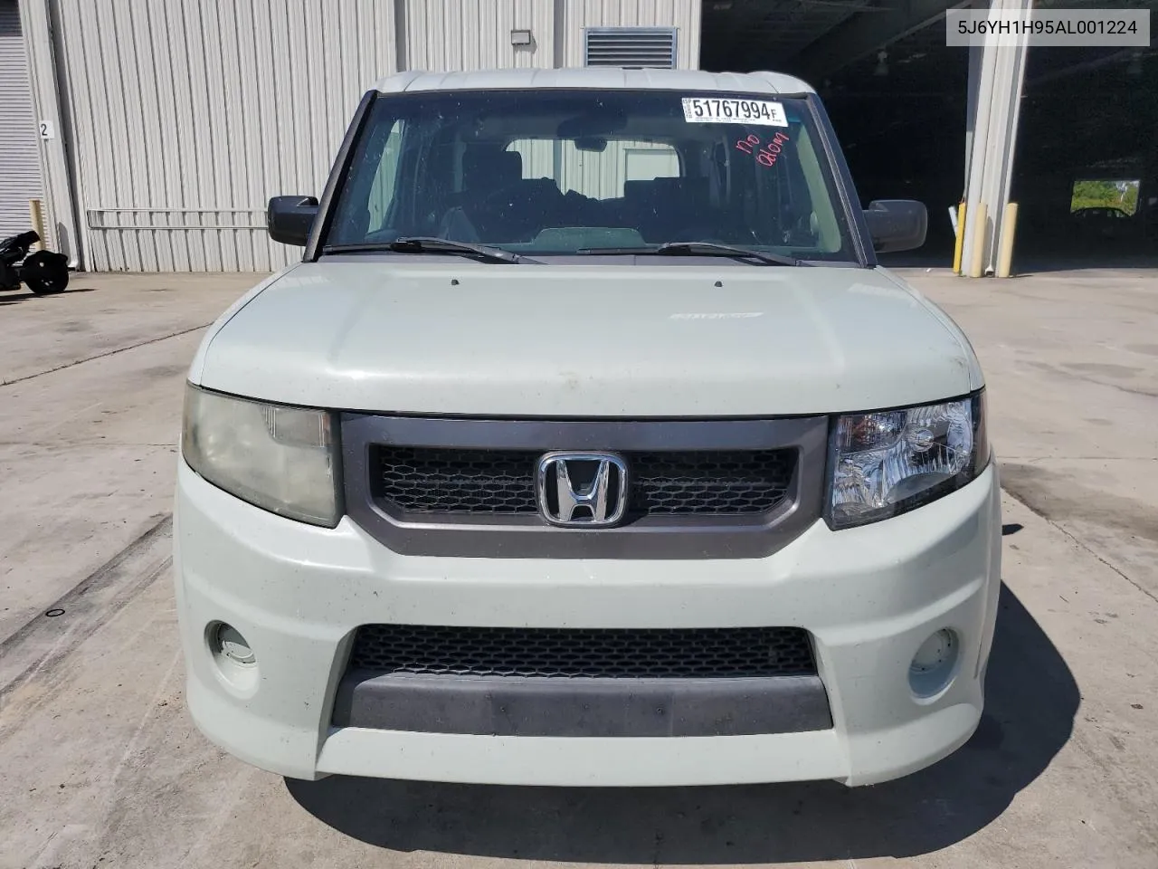 2010 Honda Element Sc VIN: 5J6YH1H95AL001224 Lot: 51767994