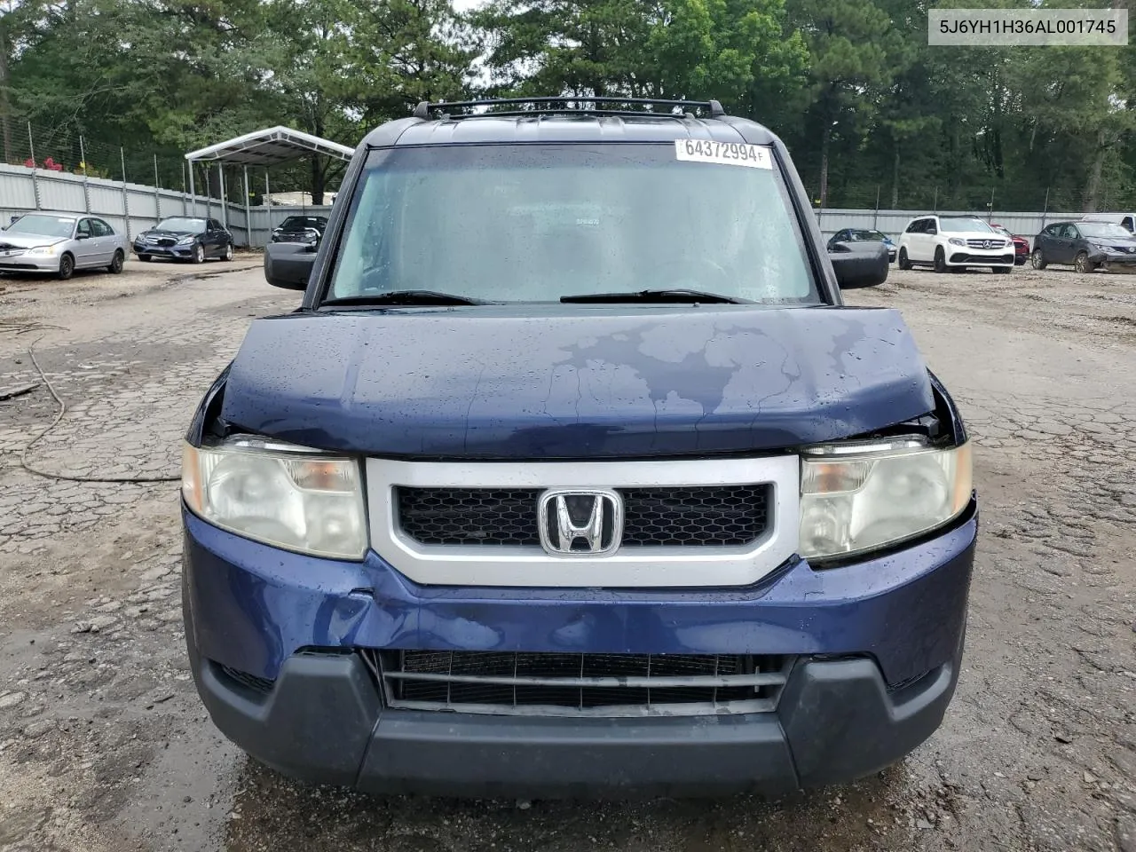 2010 Honda Element Lx VIN: 5J6YH1H36AL001745 Lot: 64372994