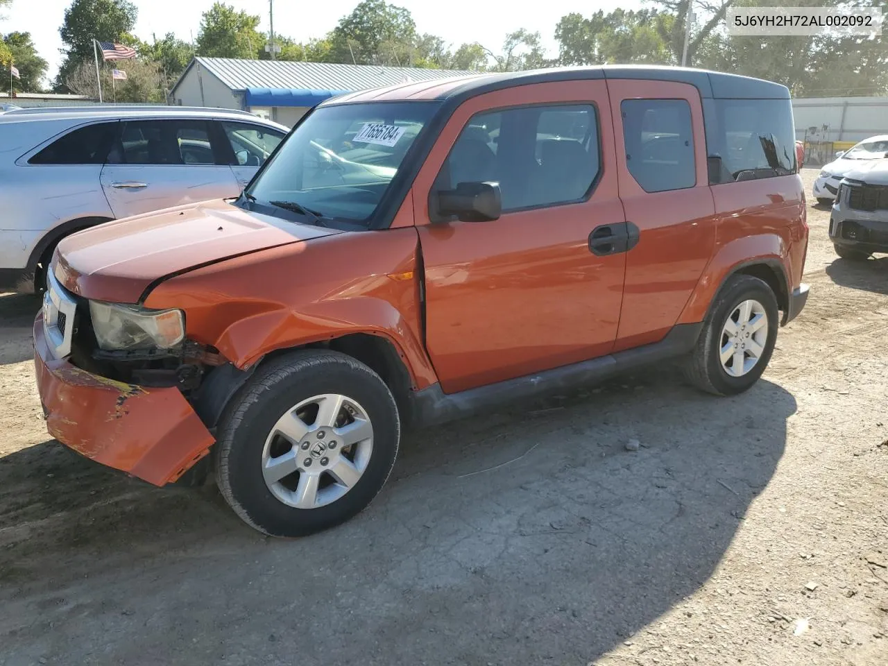 2010 Honda Element Ex VIN: 5J6YH2H72AL002092 Lot: 71656184