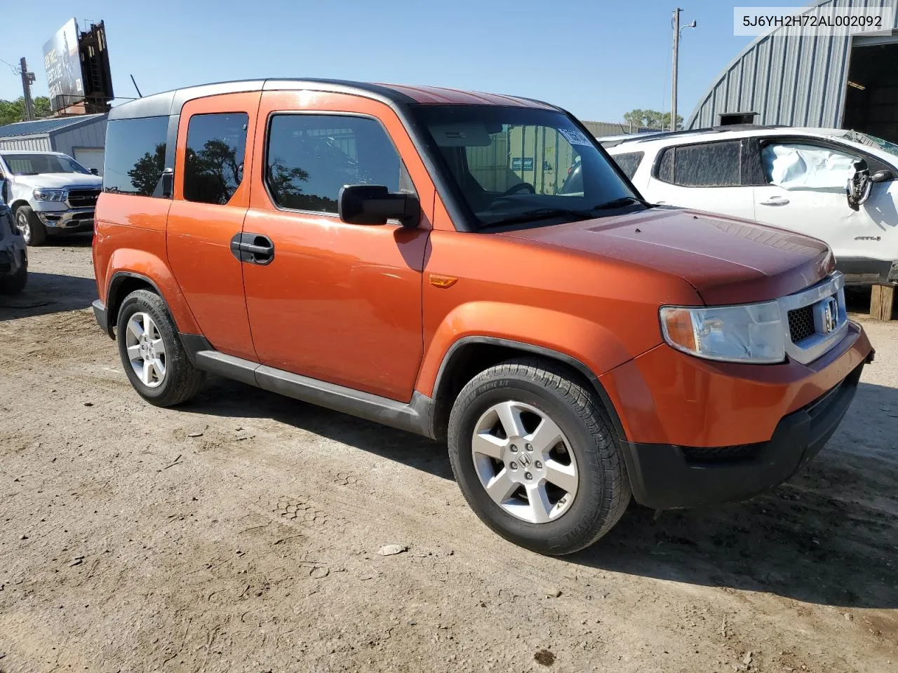 2010 Honda Element Ex VIN: 5J6YH2H72AL002092 Lot: 71656184