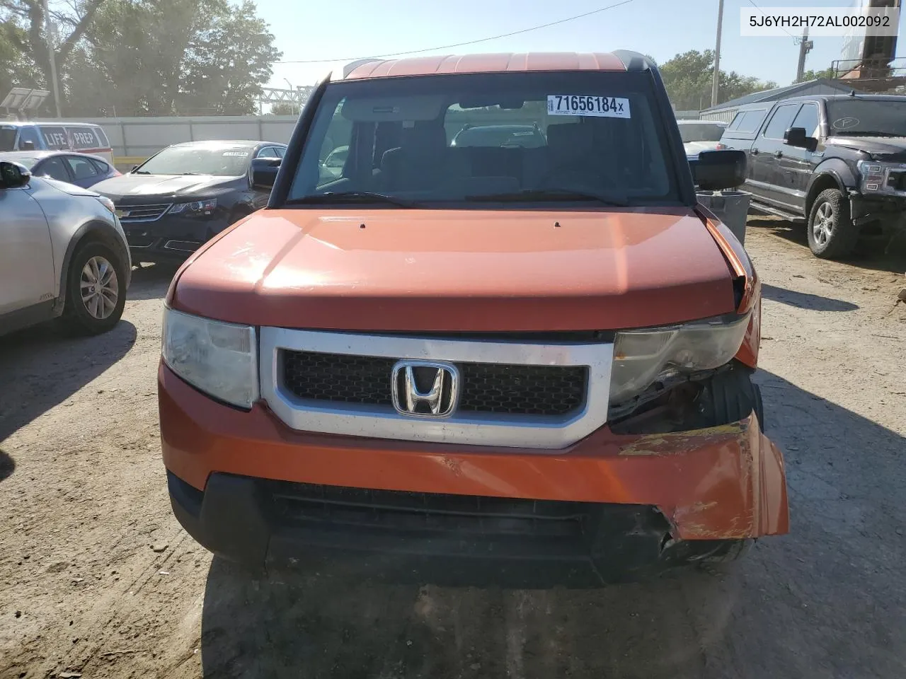 2010 Honda Element Ex VIN: 5J6YH2H72AL002092 Lot: 71656184