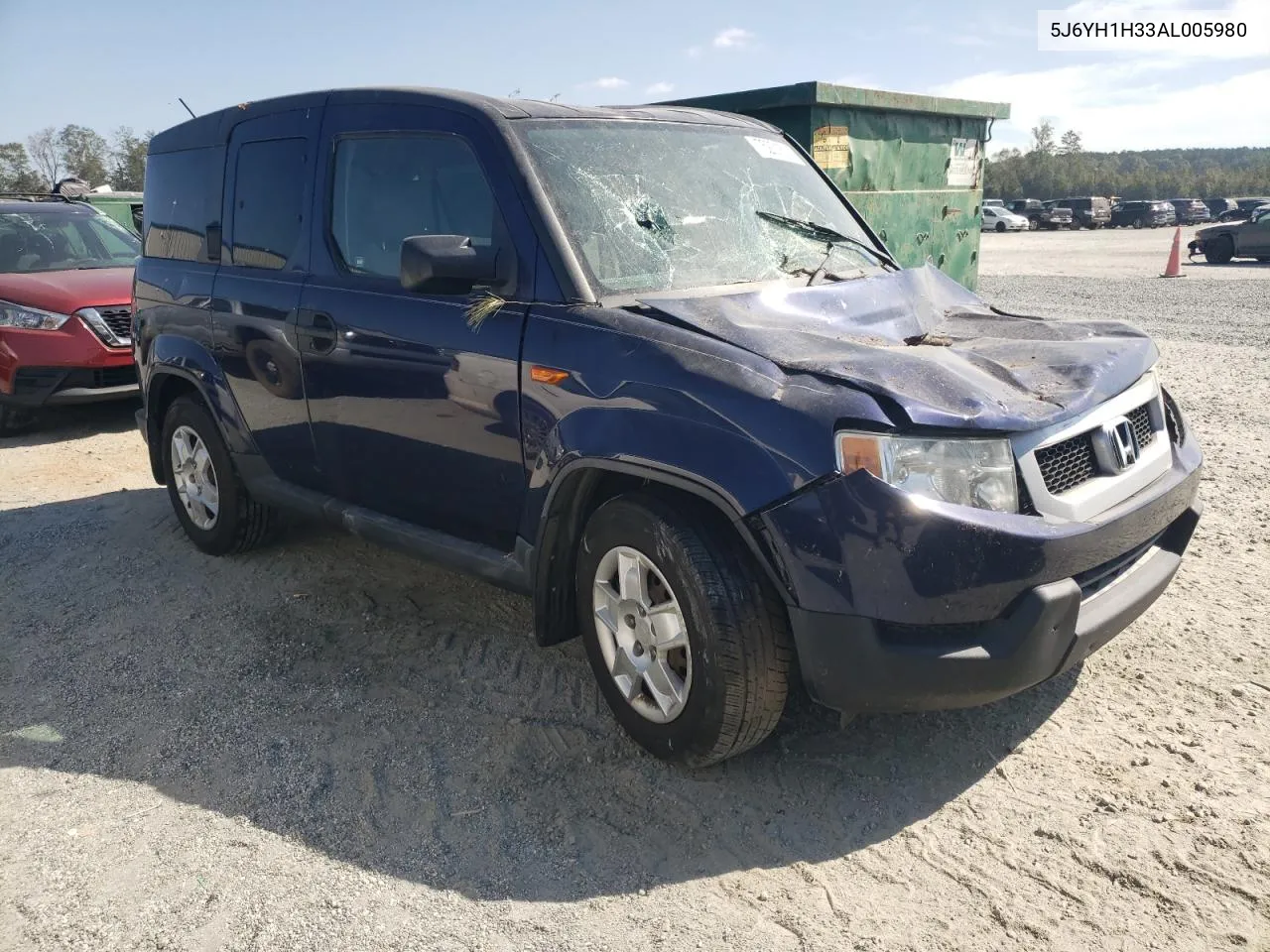 2010 Honda Element Lx VIN: 5J6YH1H33AL005980 Lot: 75201614