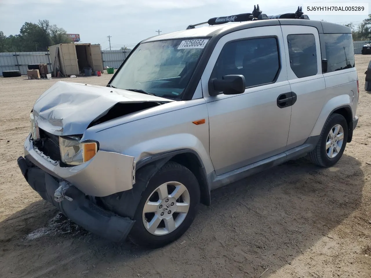 2010 Honda Element Ex VIN: 5J6YH1H70AL005289 Lot: 75258664