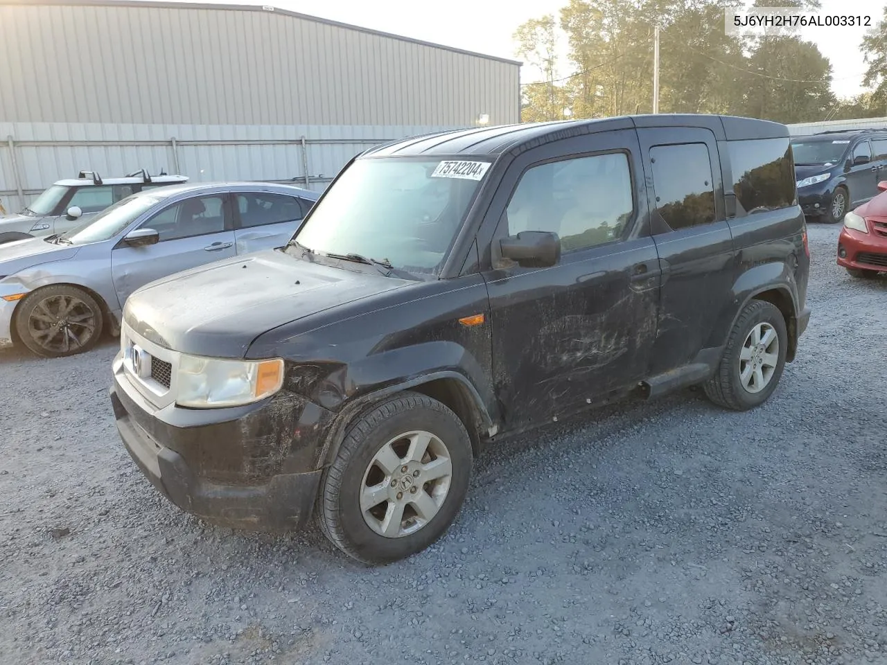 5J6YH2H76AL003312 2010 Honda Element Ex