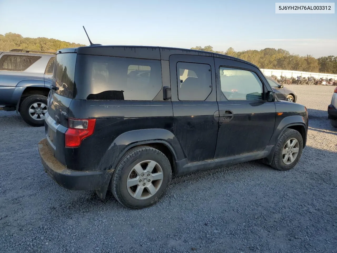 2010 Honda Element Ex VIN: 5J6YH2H76AL003312 Lot: 75742204