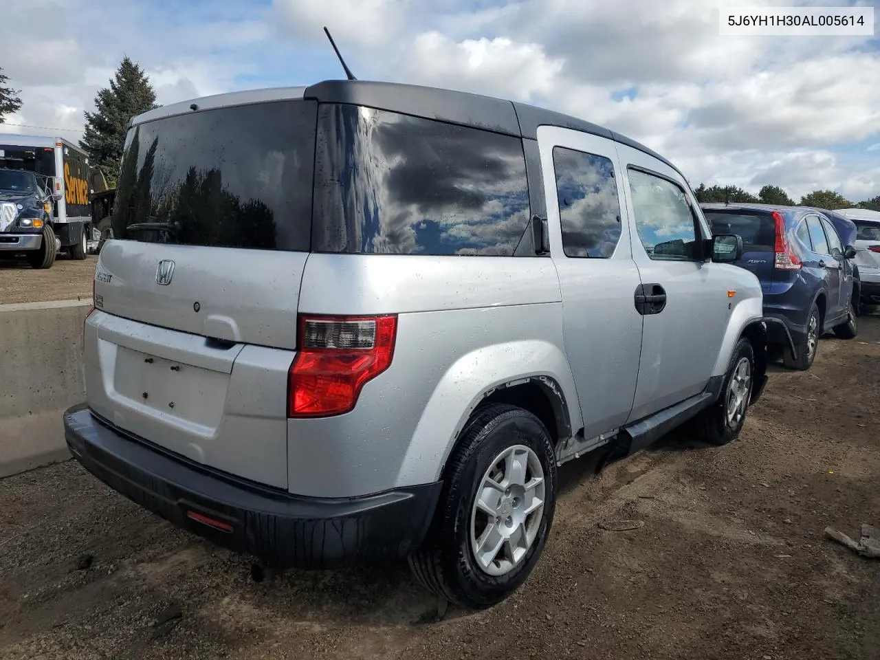 2010 Honda Element Lx VIN: 5J6YH1H30AL005614 Lot: 75954494