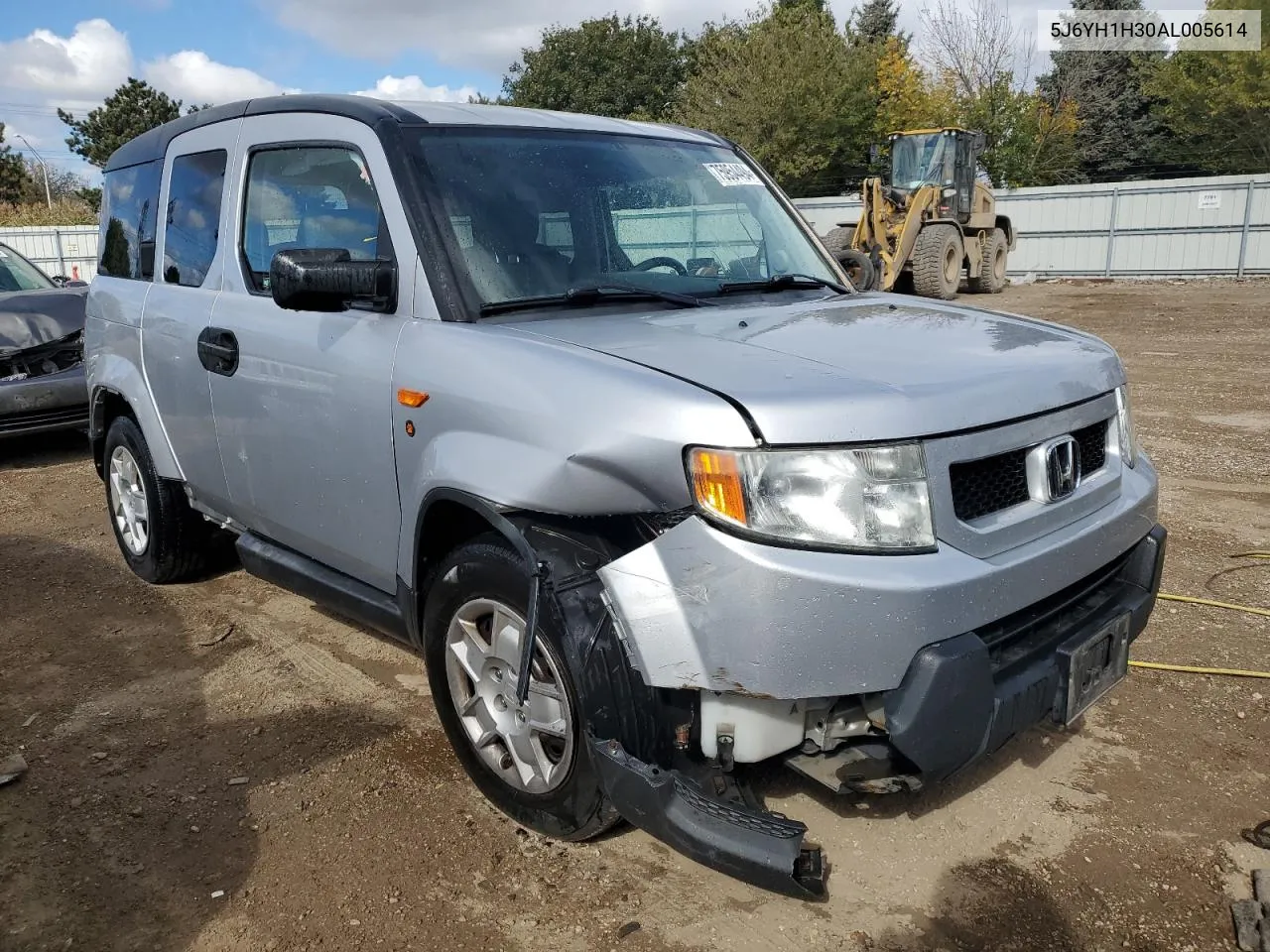 2010 Honda Element Lx VIN: 5J6YH1H30AL005614 Lot: 75954494