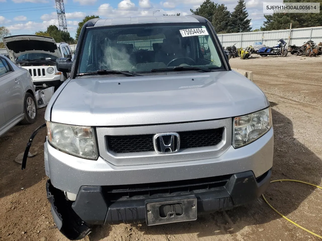 2010 Honda Element Lx VIN: 5J6YH1H30AL005614 Lot: 75954494