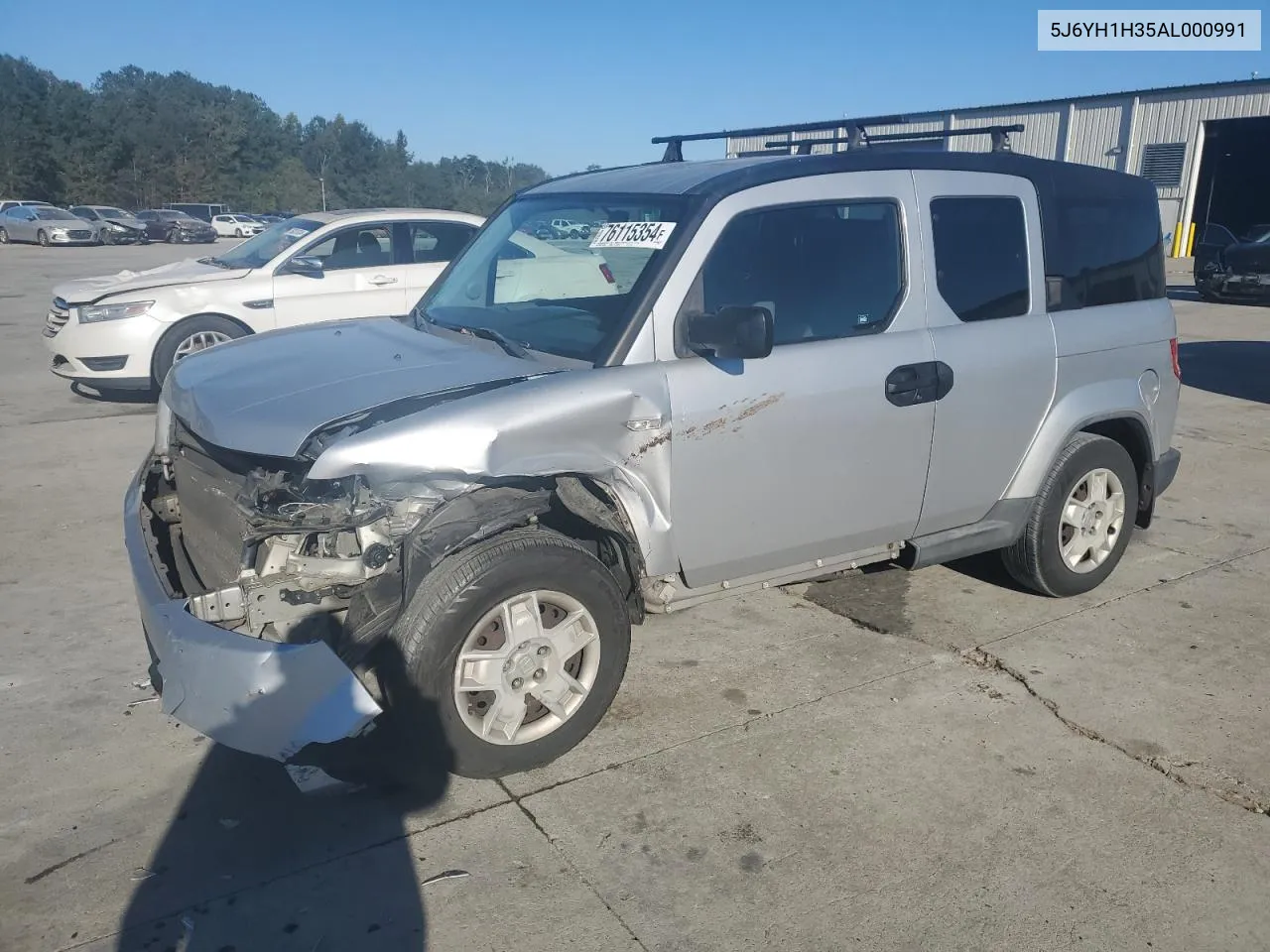 2010 Honda Element Lx VIN: 5J6YH1H35AL000991 Lot: 76115354