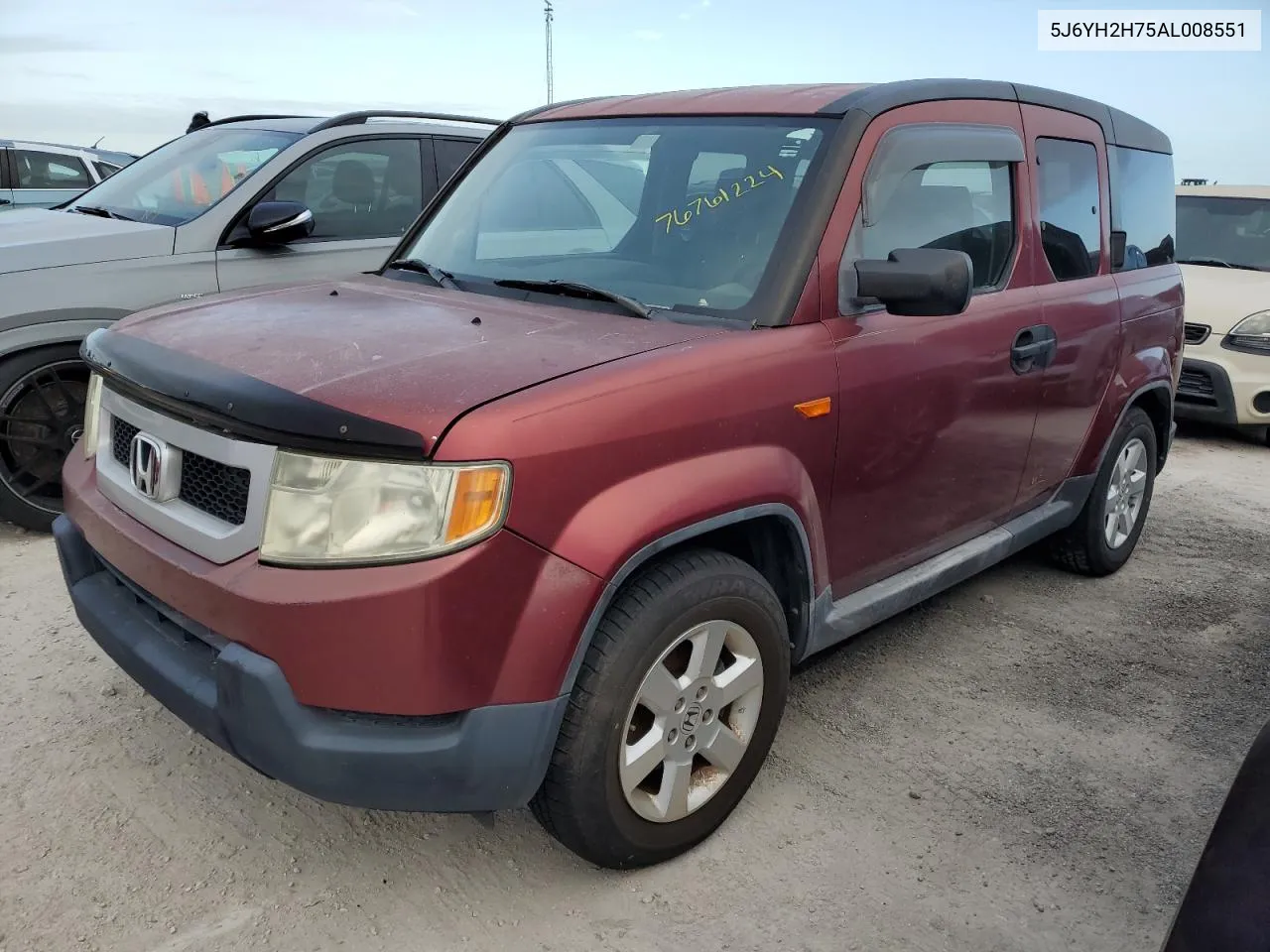 2010 Honda Element Ex VIN: 5J6YH2H75AL008551 Lot: 76761224