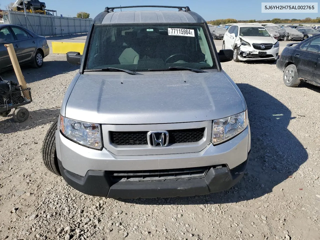 2010 Honda Element Ex VIN: 5J6YH2H75AL002765 Lot: 77115984