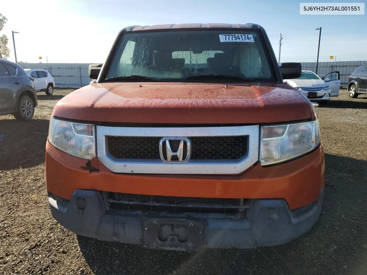 2010 Honda Element Ex VIN: 5J6YH2H73AL001551 Lot: 77794174