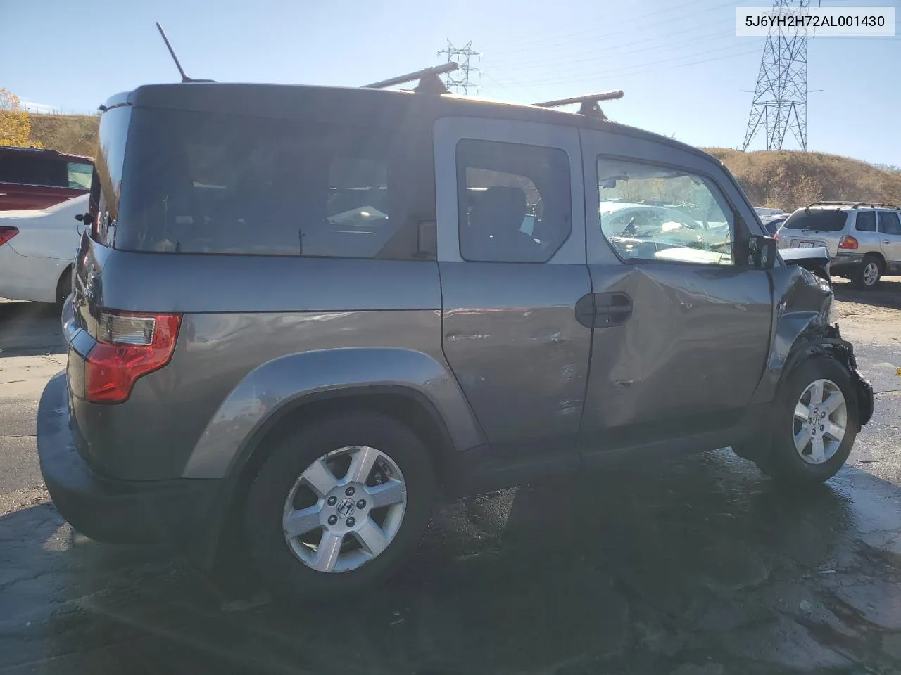 2010 Honda Element Ex VIN: 5J6YH2H72AL001430 Lot: 79246934