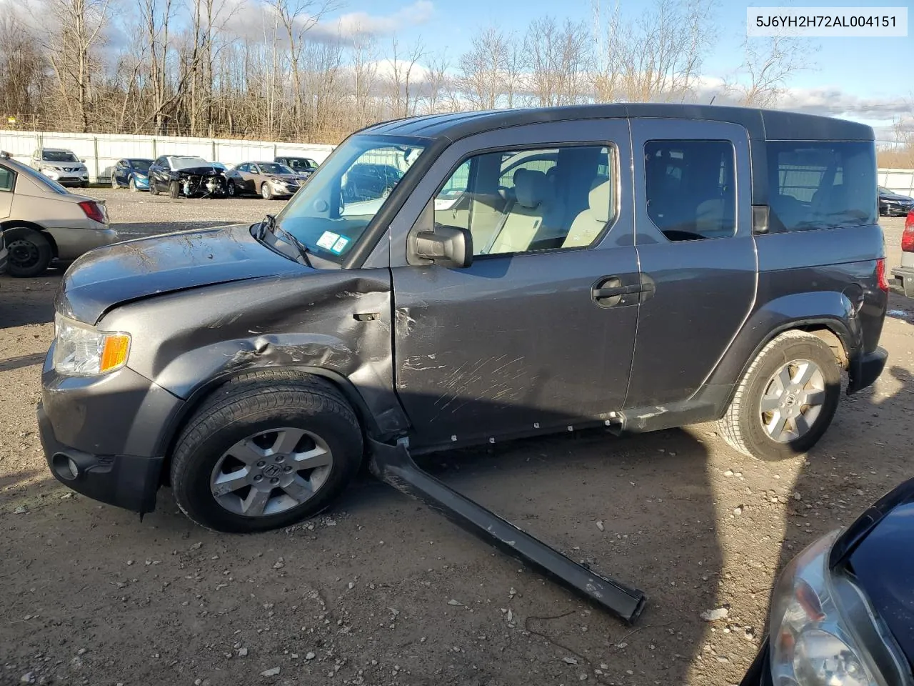 2010 Honda Element Ex VIN: 5J6YH2H72AL004151 Lot: 80228344