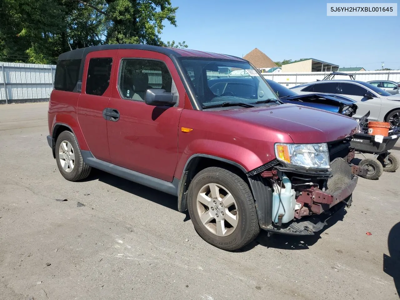 2011 Honda Element Ex VIN: 5J6YH2H7XBL001645 Lot: 69806734