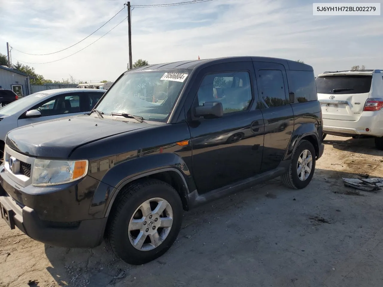 2011 Honda Element Ex VIN: 5J6YH1H72BL002279 Lot: 70506804