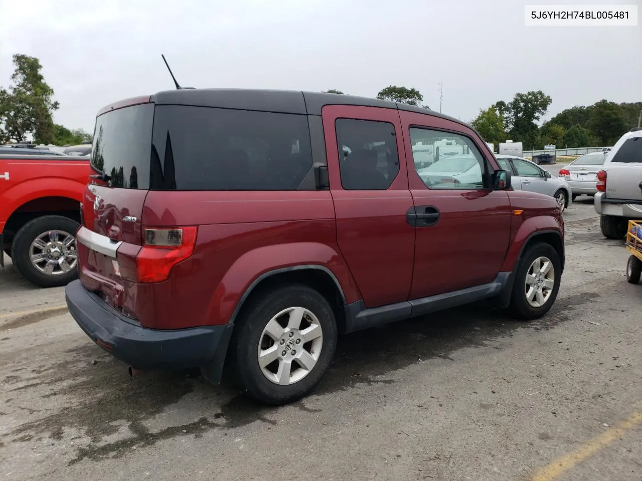 2011 Honda Element Ex VIN: 5J6YH2H74BL005481 Lot: 73121584