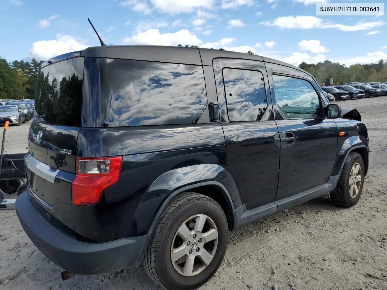 2011 Honda Element Ex VIN: 5J6YH2H71BL003641 Lot: 73697884