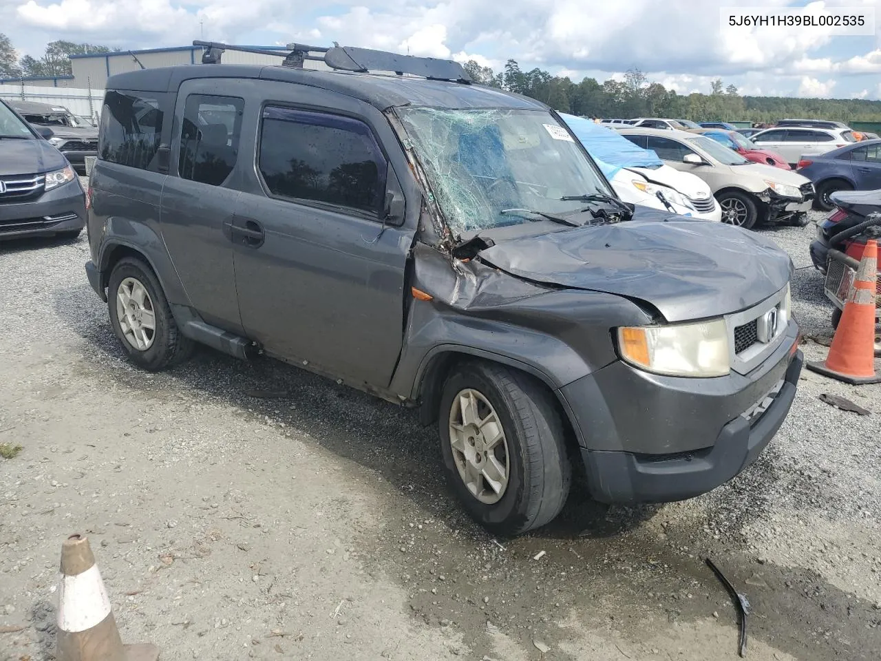 5J6YH1H39BL002535 2011 Honda Element Lx