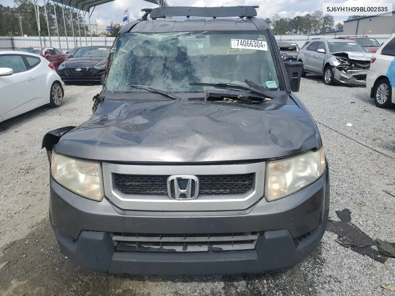 2011 Honda Element Lx VIN: 5J6YH1H39BL002535 Lot: 74066304