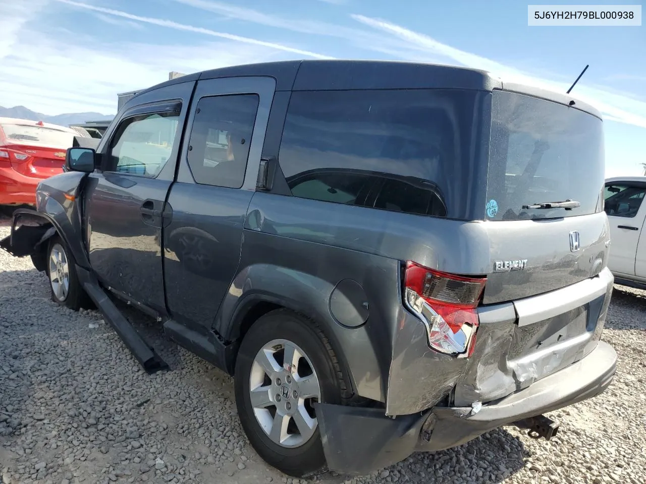 2011 Honda Element Ex VIN: 5J6YH2H79BL000938 Lot: 74264364