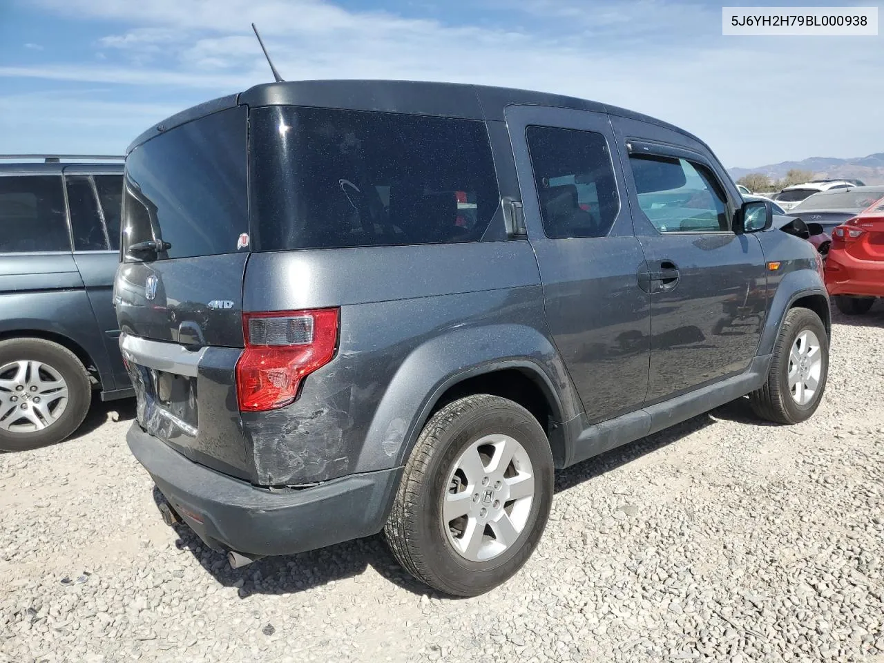 2011 Honda Element Ex VIN: 5J6YH2H79BL000938 Lot: 74264364