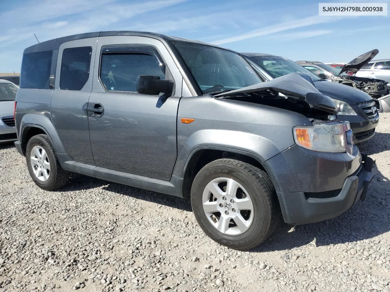 2011 Honda Element Ex VIN: 5J6YH2H79BL000938 Lot: 74264364