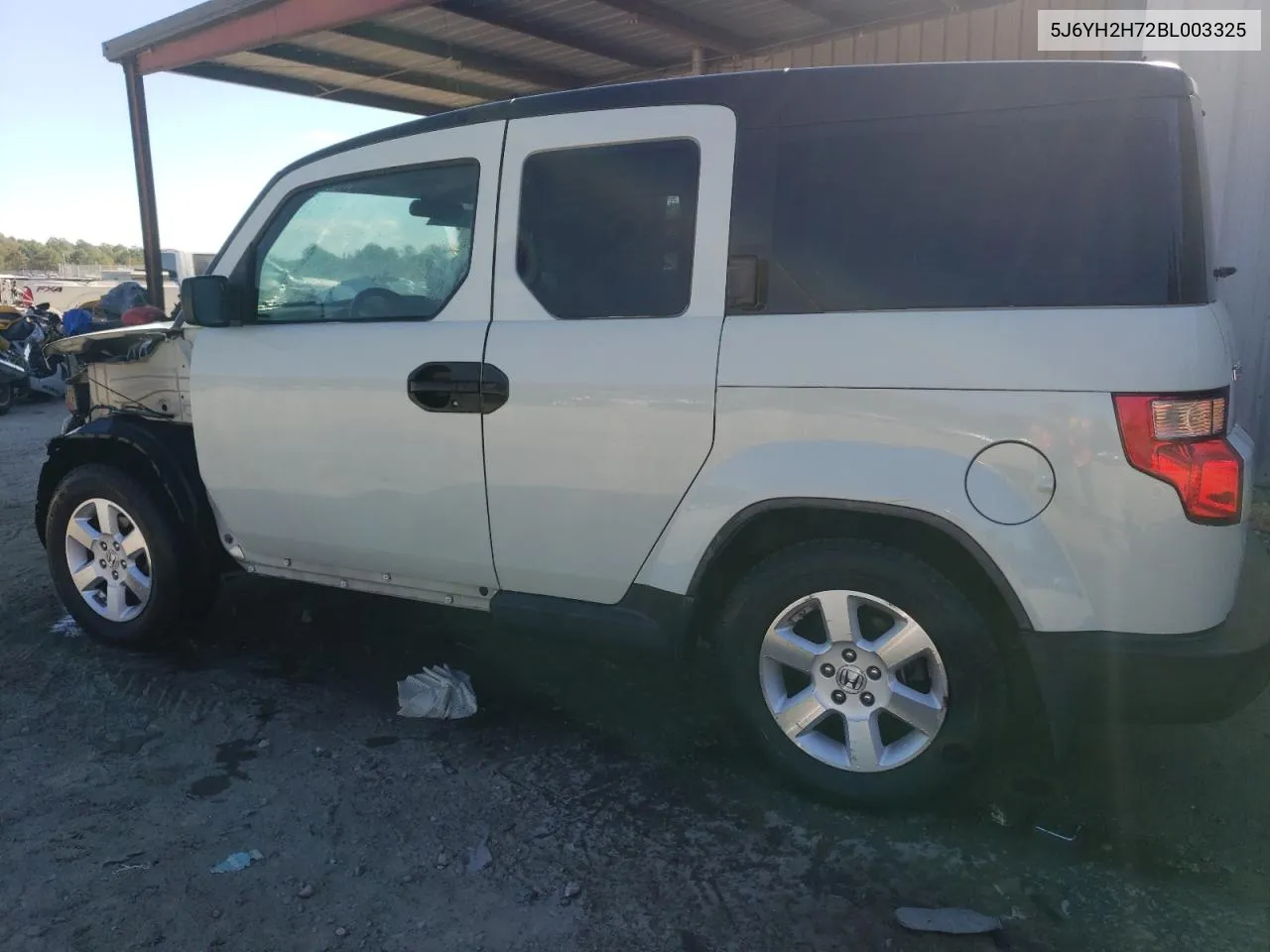 2011 Honda Element Ex VIN: 5J6YH2H72BL003325 Lot: 75212604