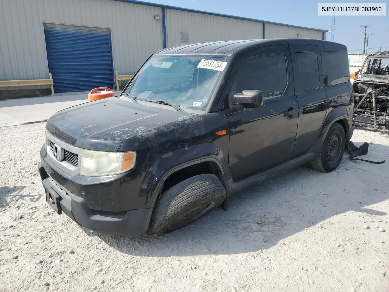 2011 Honda Element Lx VIN: 5J6YH1H37BL003960 Lot: 75531754