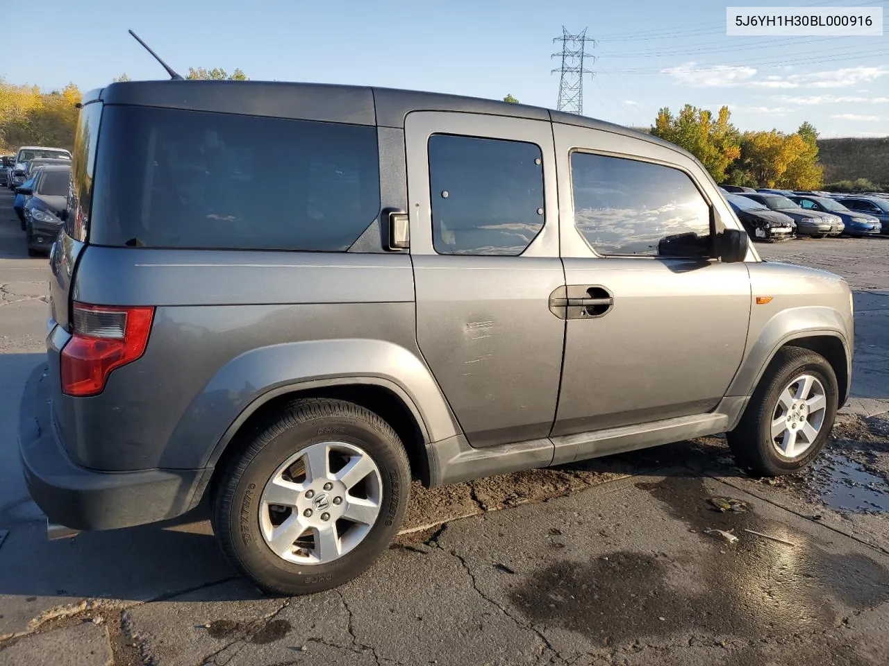 2011 Honda Element Lx VIN: 5J6YH1H30BL000916 Lot: 75632054