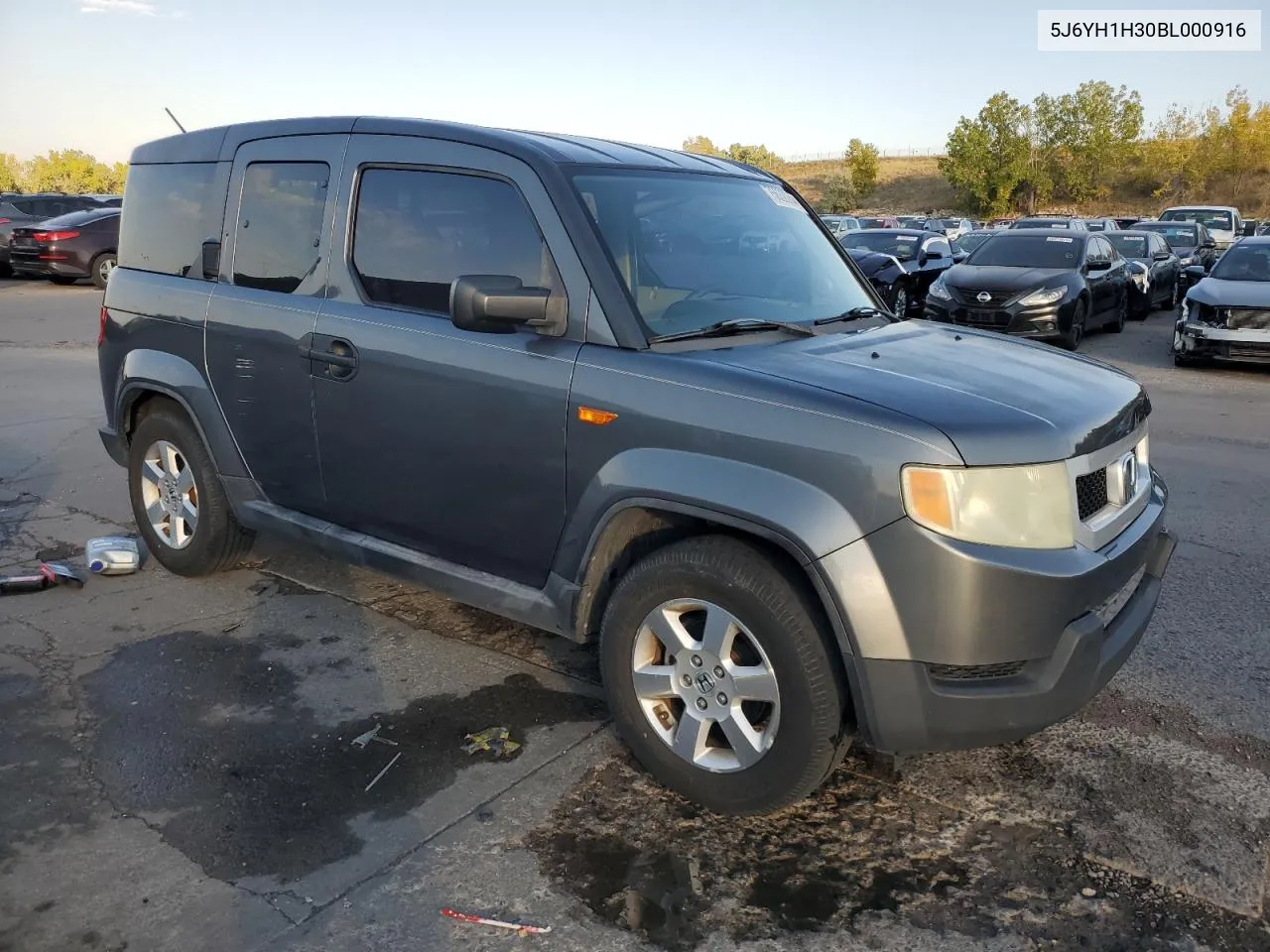 2011 Honda Element Lx VIN: 5J6YH1H30BL000916 Lot: 75632054