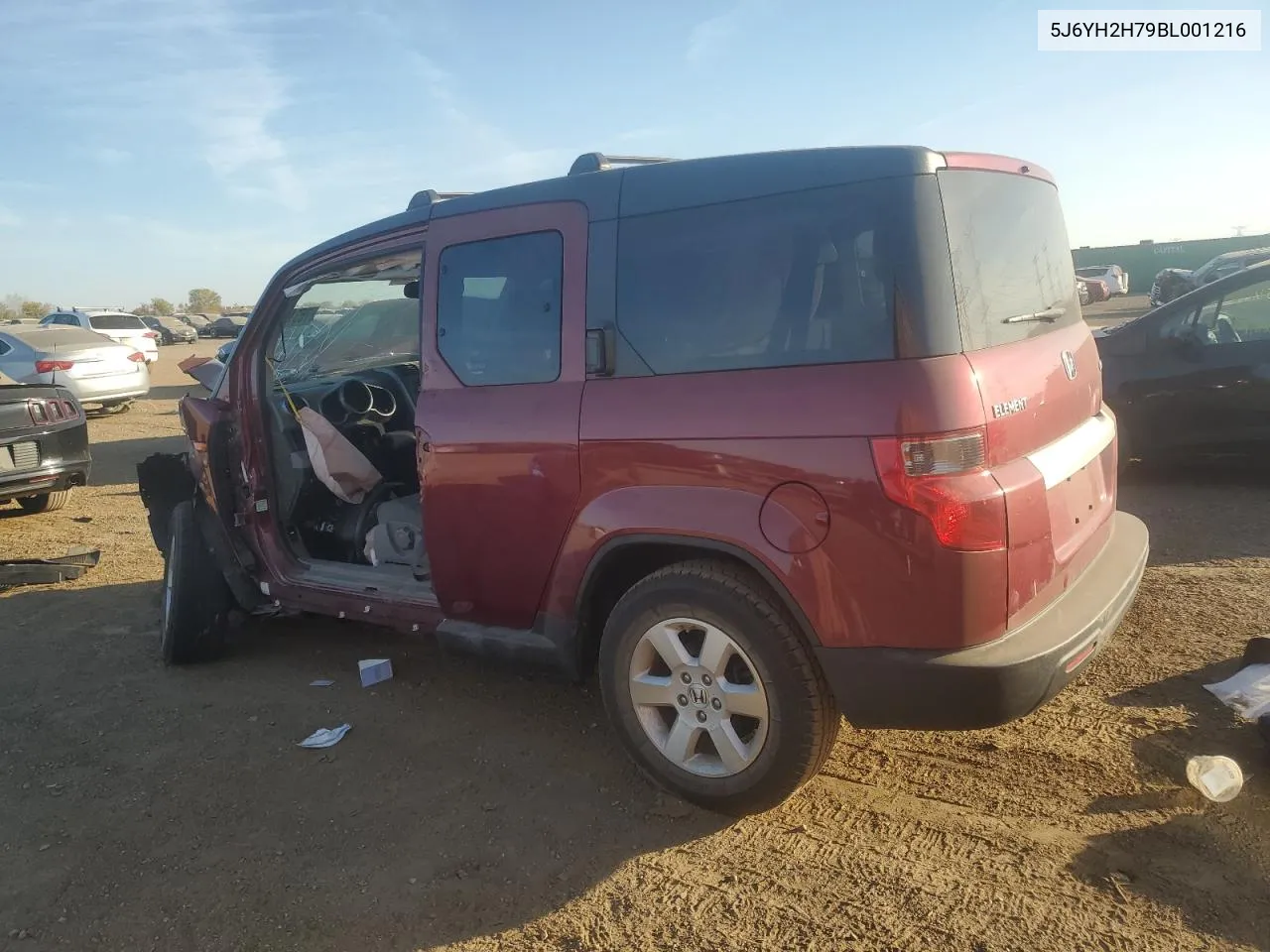 2011 Honda Element Ex VIN: 5J6YH2H79BL001216 Lot: 76316834