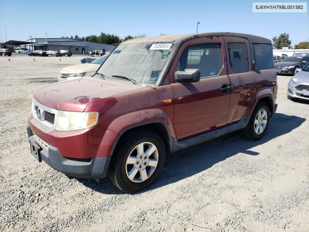 2011 Honda Element Ex VIN: 5J6YH1H79BL001582 Lot: 76356924