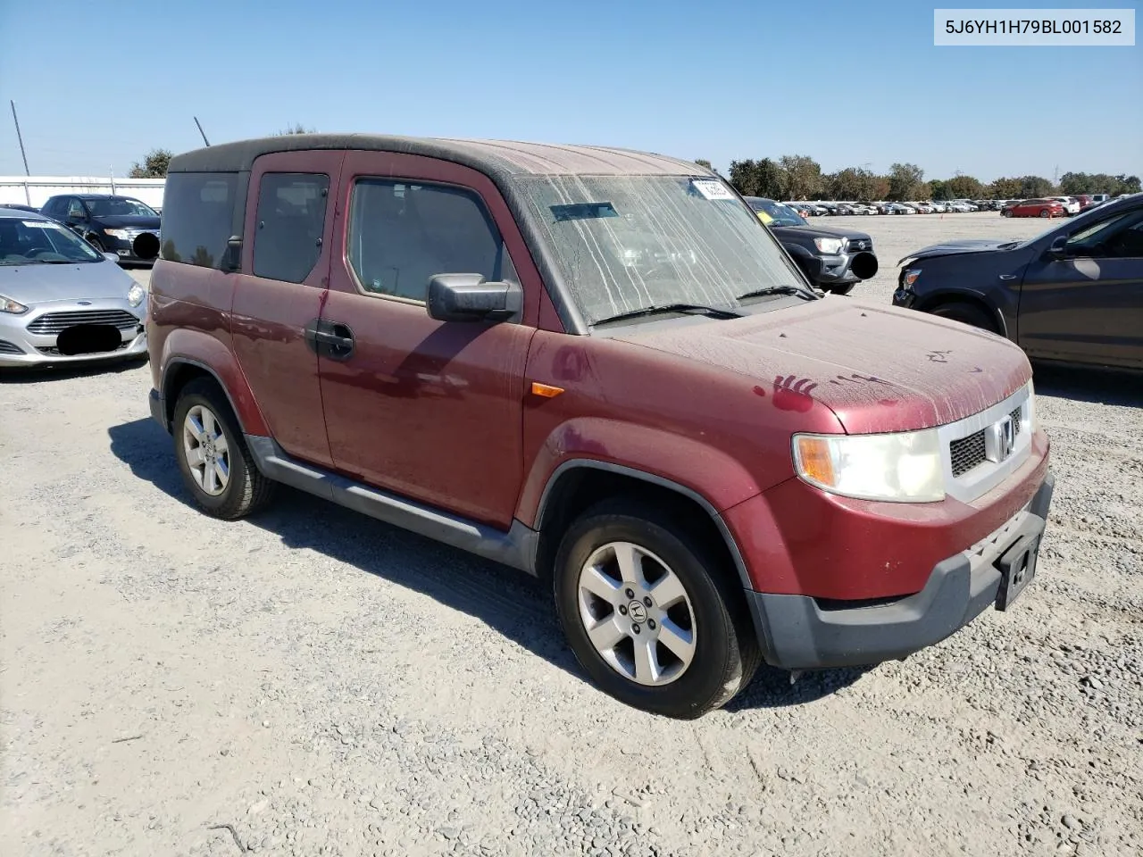 2011 Honda Element Ex VIN: 5J6YH1H79BL001582 Lot: 76356924