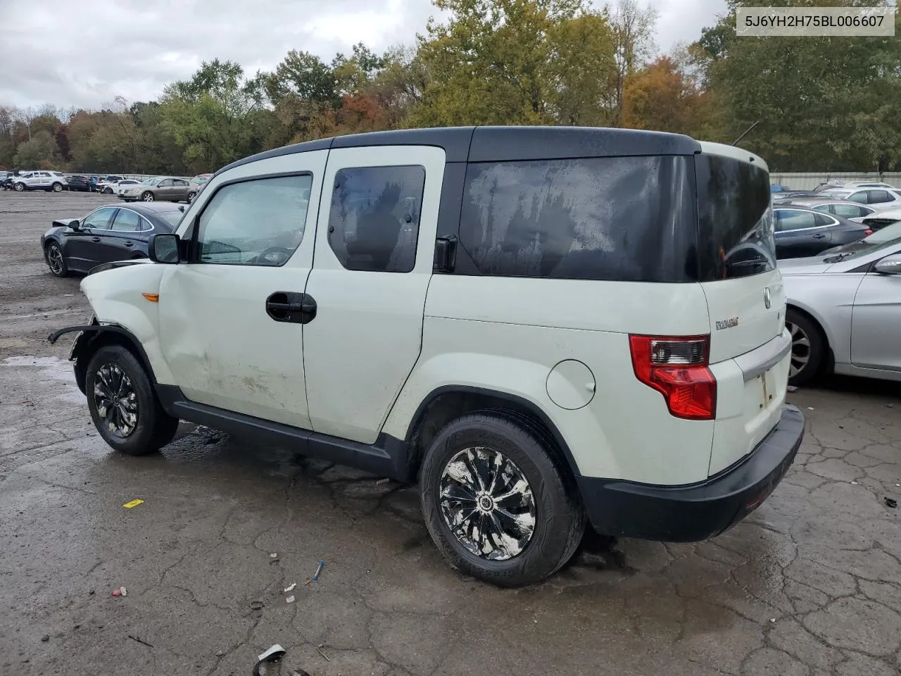 2011 Honda Element Ex VIN: 5J6YH2H75BL006607 Lot: 76382274