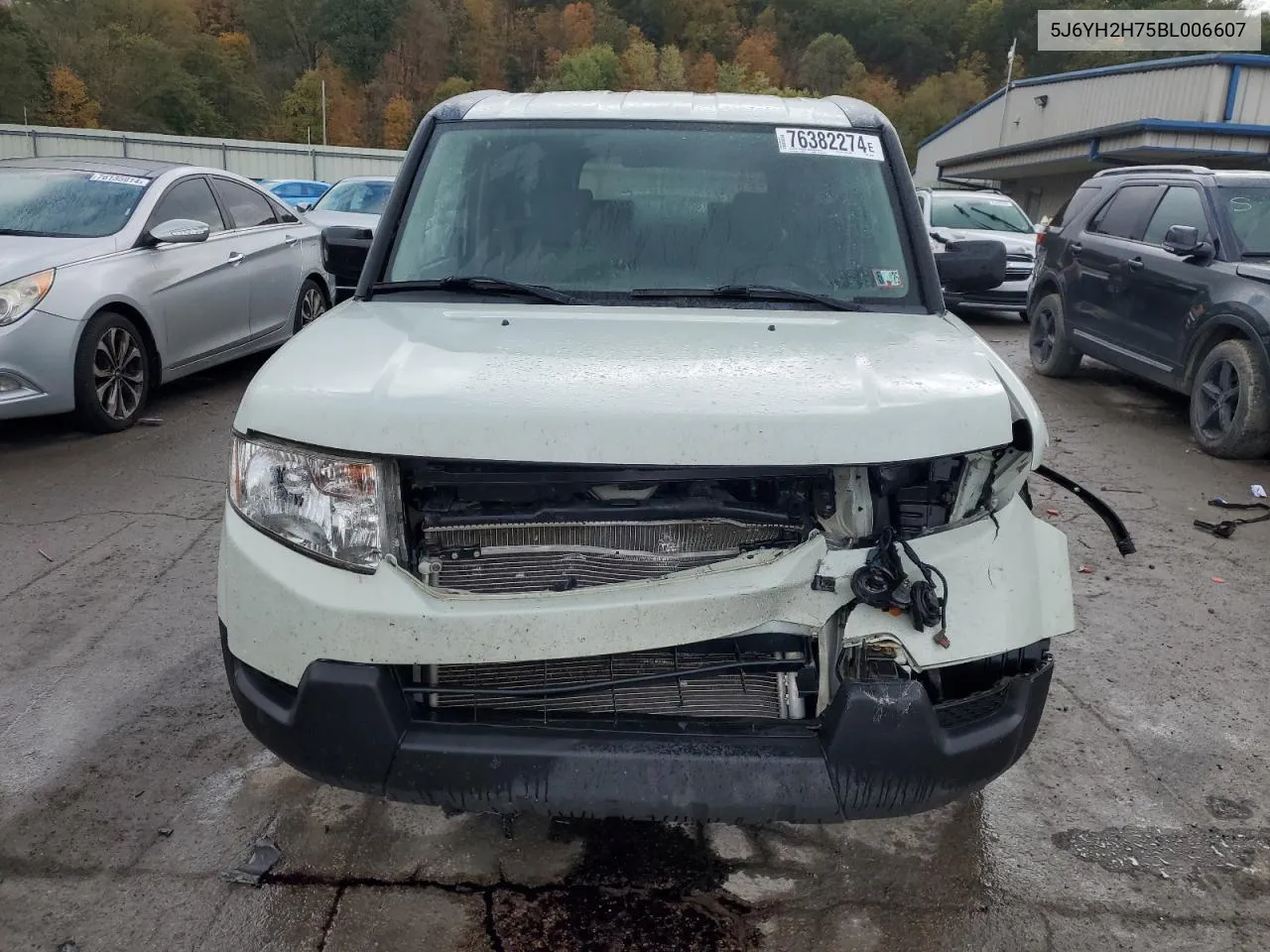 2011 Honda Element Ex VIN: 5J6YH2H75BL006607 Lot: 76382274