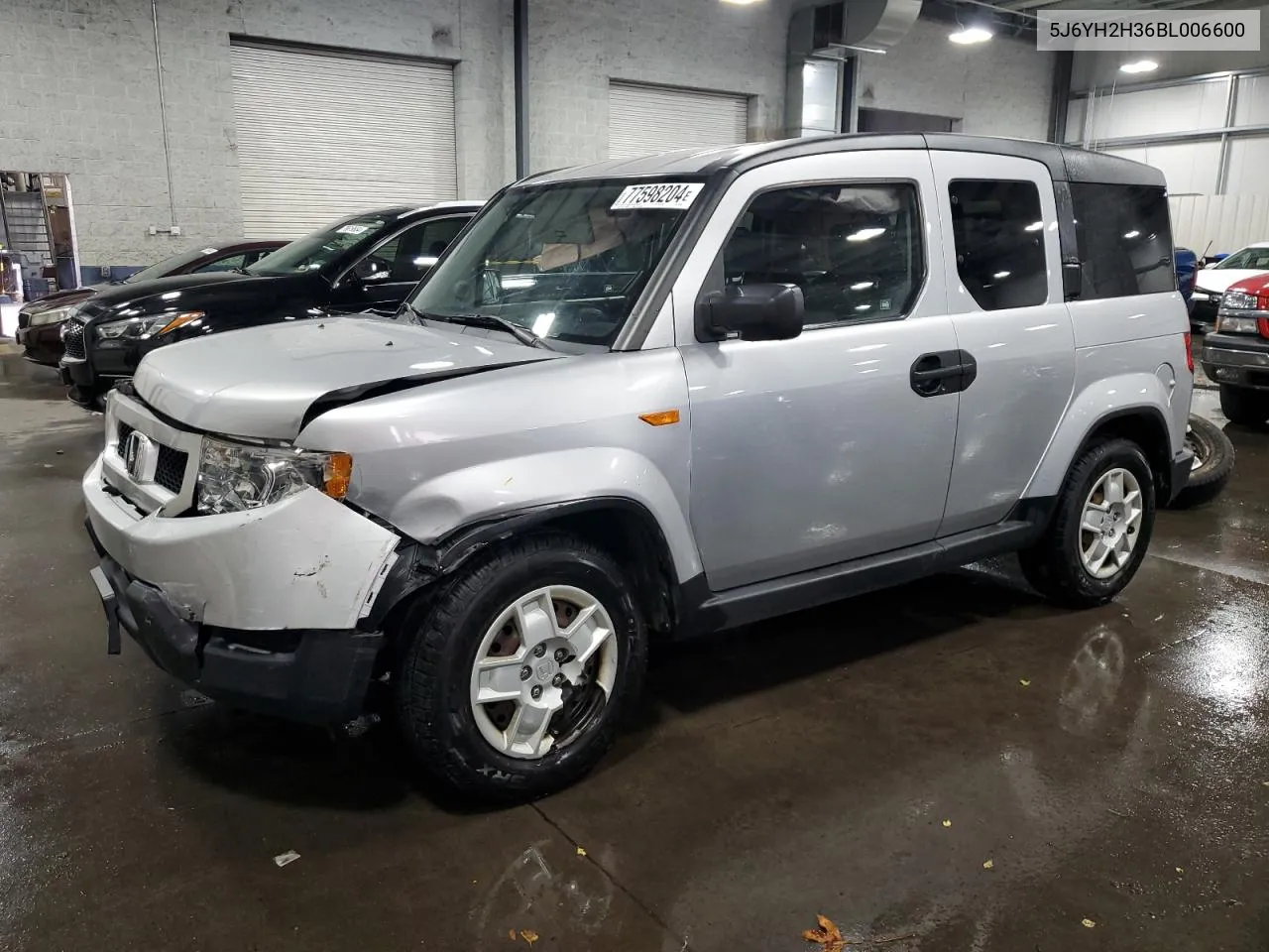 2011 Honda Element Lx VIN: 5J6YH2H36BL006600 Lot: 77598204