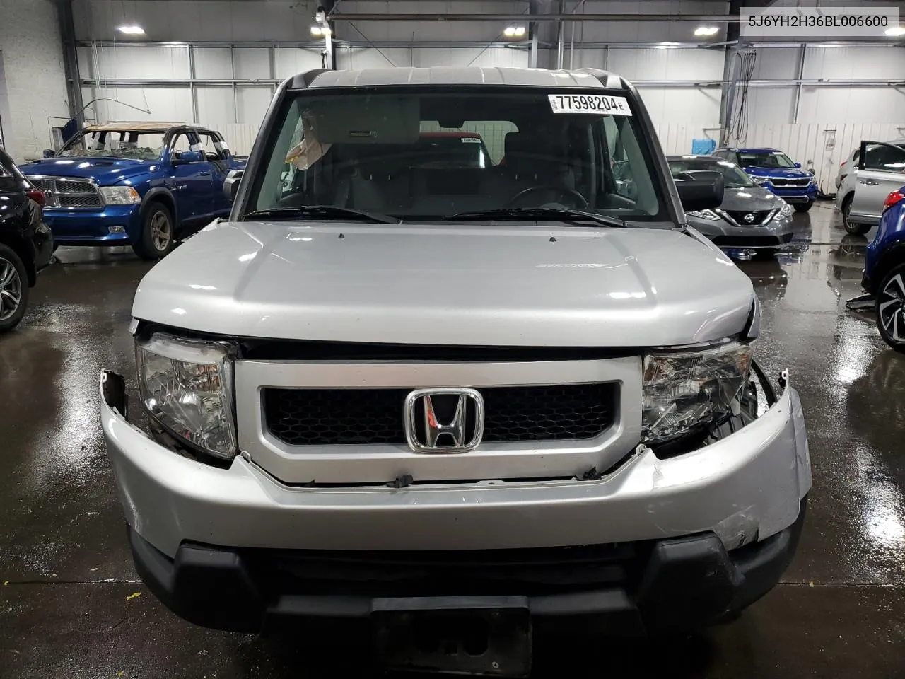 2011 Honda Element Lx VIN: 5J6YH2H36BL006600 Lot: 77598204