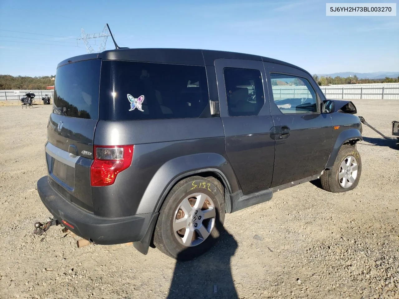 2011 Honda Element Ex VIN: 5J6YH2H73BL003270 Lot: 77669644